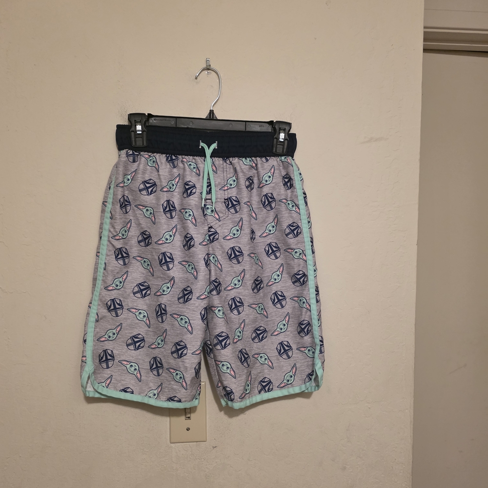 Star Wars Grey Drawstring Swim Shorts Size Large